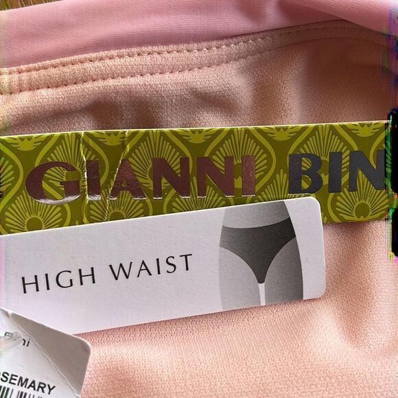 GIBSON Latimer Tie Front Pink Bikini Bottom Size Large - Picture 10 of 11